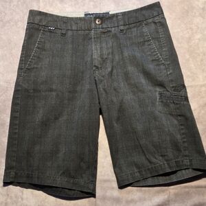 Fox Racing Dark Grey Casual Chino Shorts Size 28 Mens Summer Sports EUC Pockets